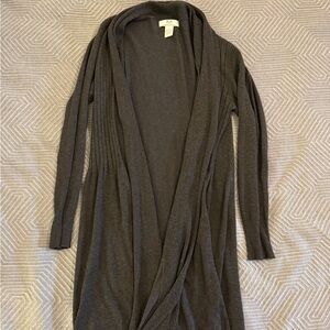 Magaschoni Charcoal Open Front Cardigan